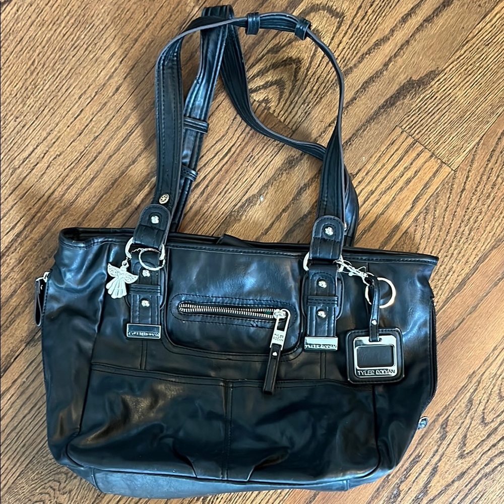 Tyler Rodan Black Shoulder Bag